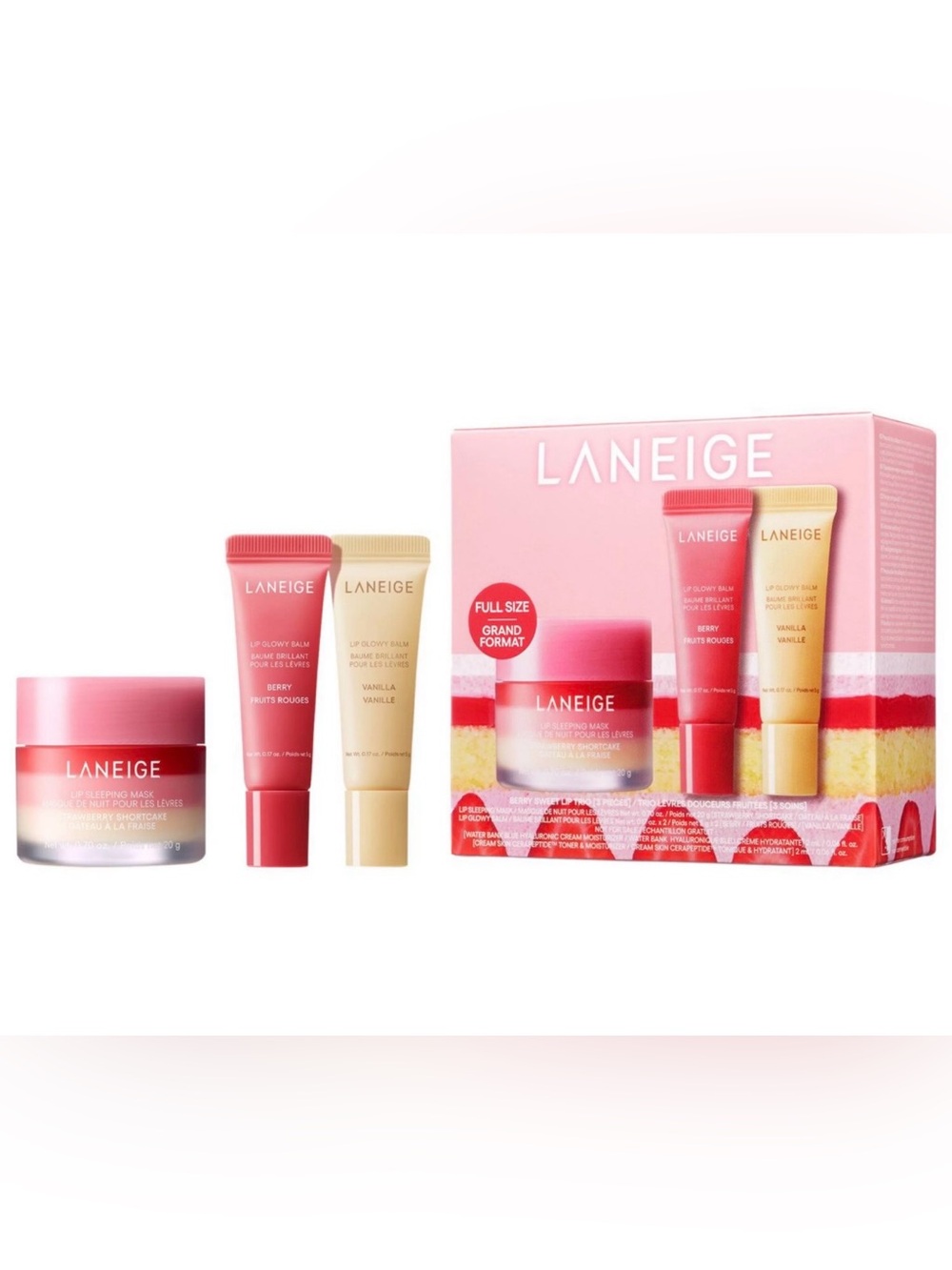 LANEIGE Berry Sweet Lip Treatment Minis Trio Limited Edition Set